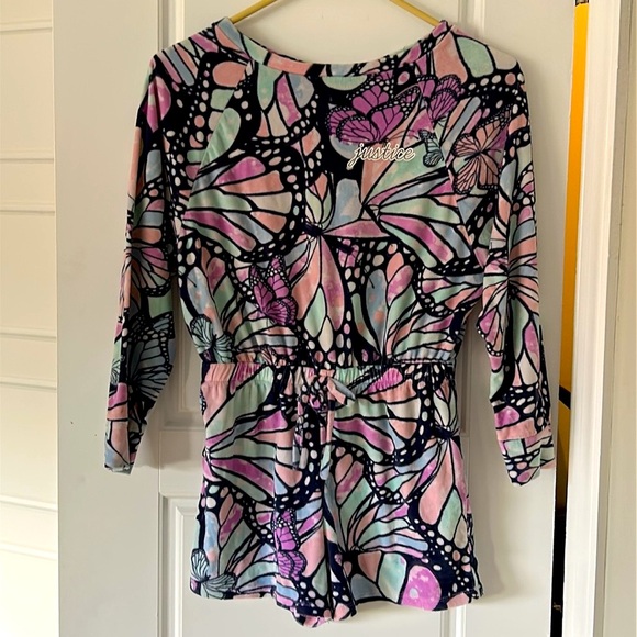 Justice Other - Justice Butterfly Print Girls Romper
